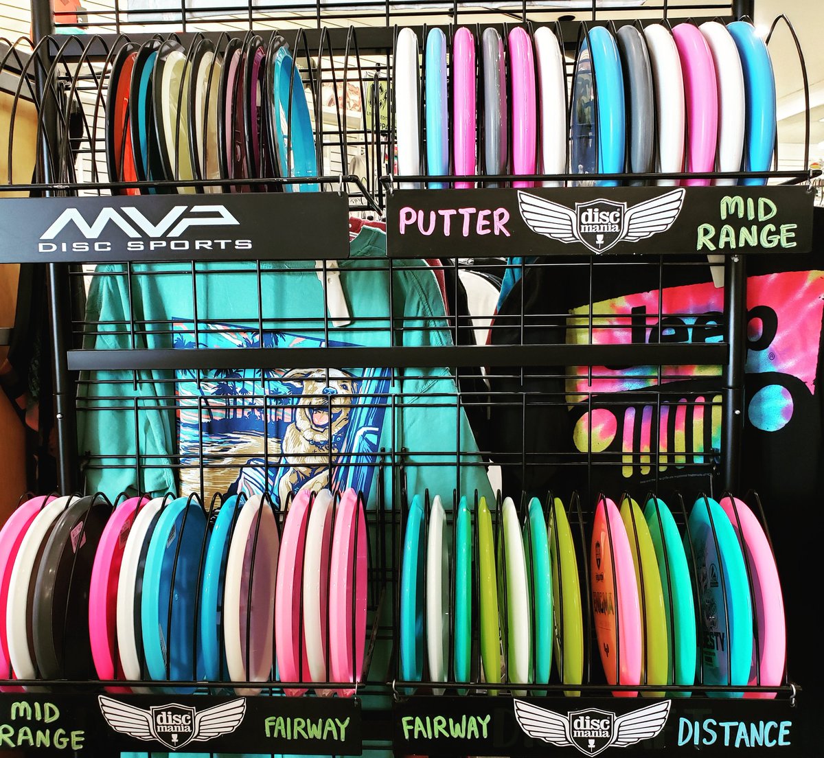 FishboneApparel's tweet photo. @DiscmaniaDiscs are here!! Grab some new plastic and rattle those chains!! #discgolf https://t.co/PsHHp0vGUV