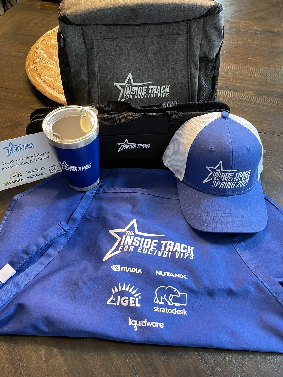 SharpyTek's tweet photo. Ready for summer! Thank you to a wonderful team and fantastic sponsors! @InsideTrackEUC @Liquidware @IGEL_Technology @nvidia @nutanix @stratodesk https://t.co/s6chtnMa6m
