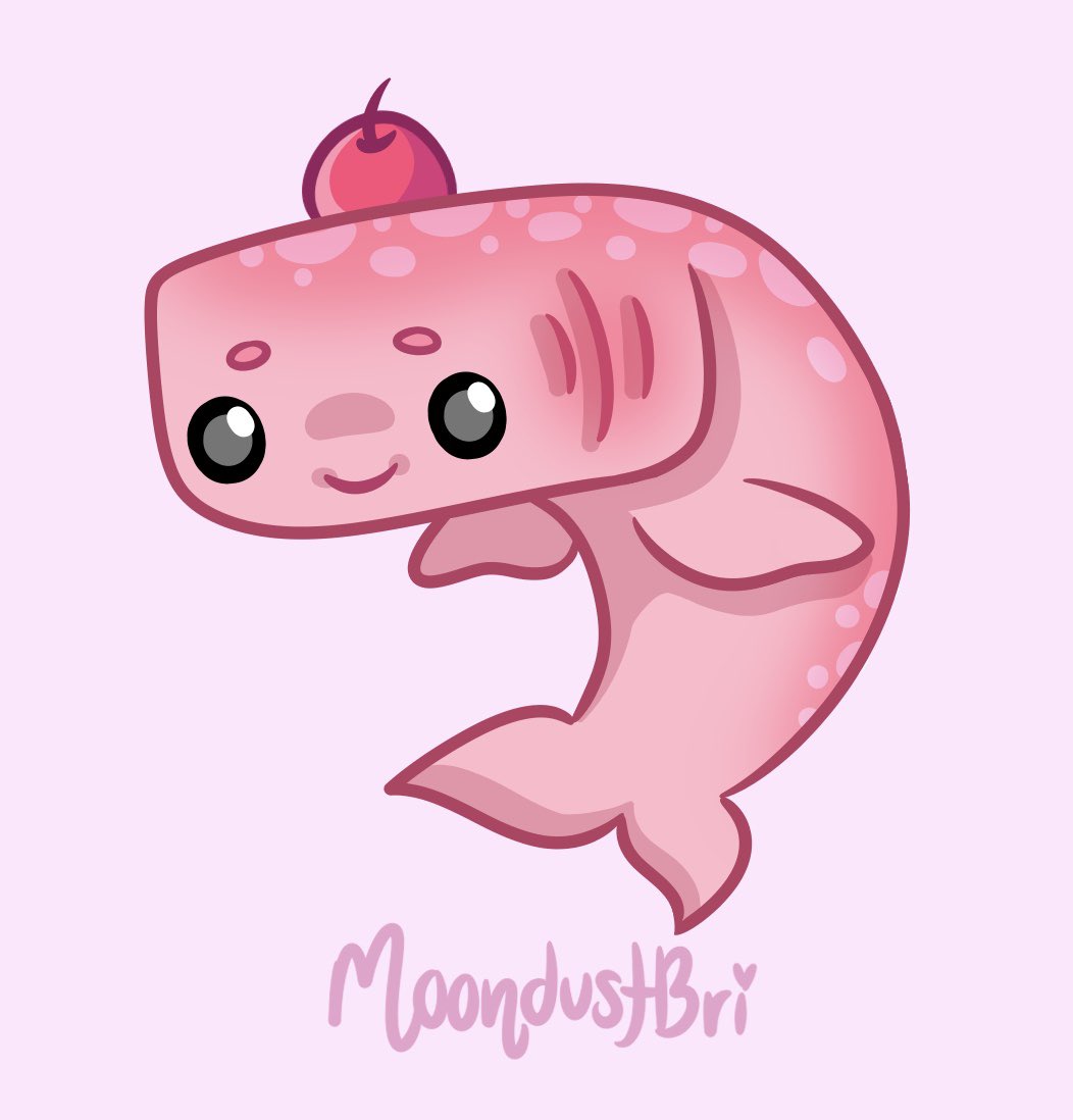 Cherry whale shark concept for <a href="/WonderWorksRB/">Wonder Works Studio</a> 🍒🐳💖