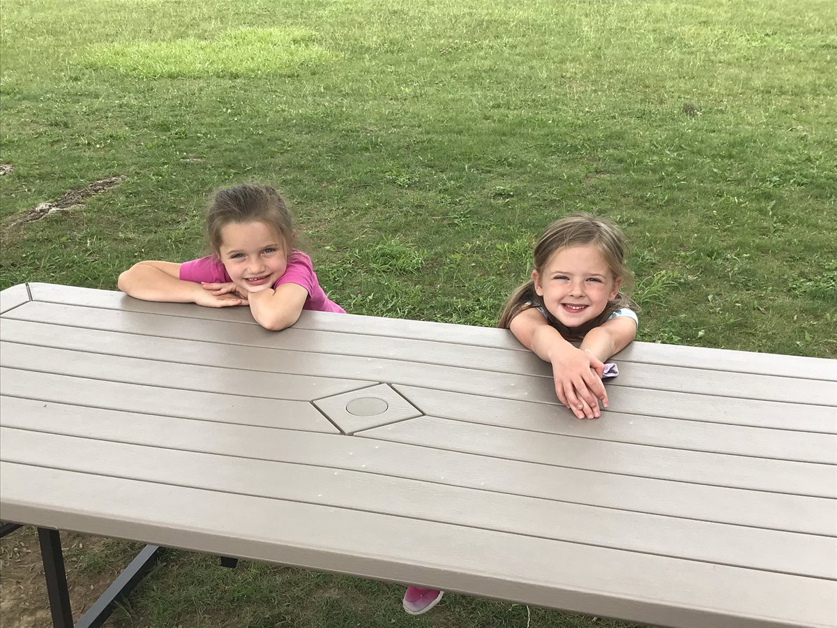 We just love the picnic tables. Thank you PTA! @stonehedgeblue <a href="/WestGeneseeCSD/">West Genesee Schools</a>