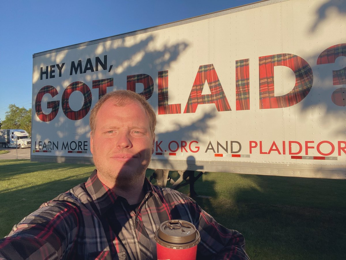 Best way to start a  Friday, in your favourite #PlaidforDad and coffee <a href="/TimHortons/">Tim Hortons</a> <a href="/OnTruck/">OTA</a> <a href="/OntarioCofC/">Ontario Chamber</a>