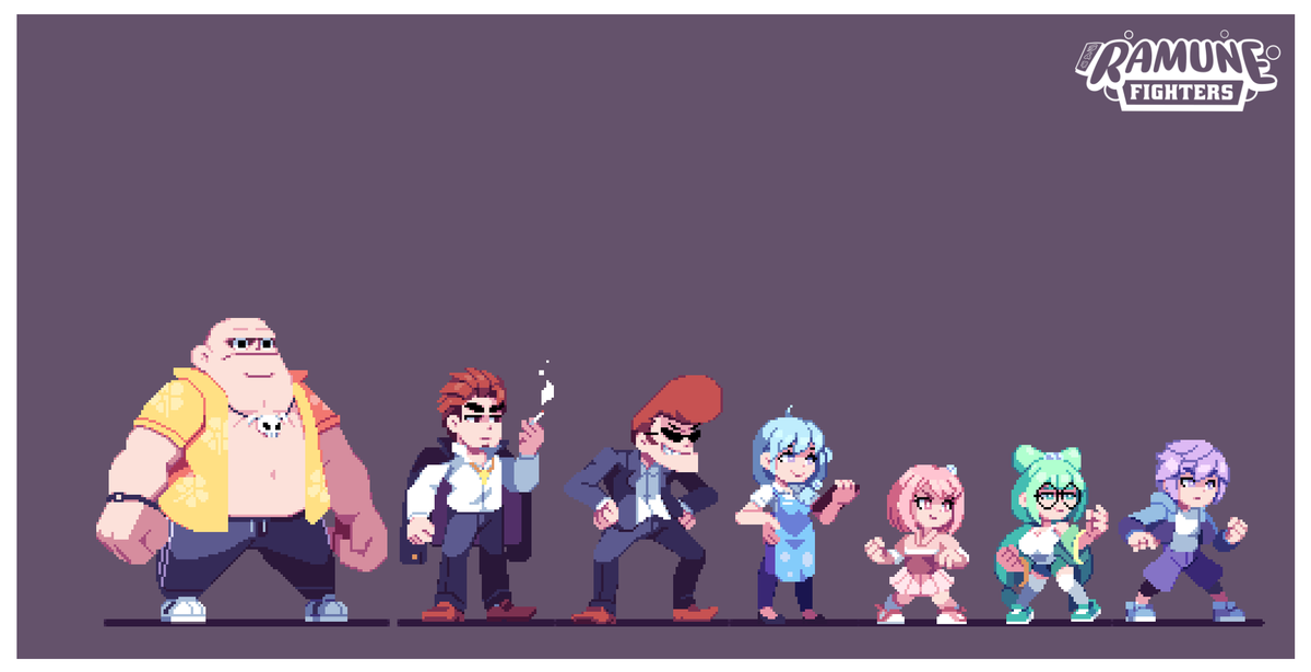 InxanityOCE's tweet photo. Characters So far.. 
#pixelart #pixels #ramunefighters https://t.co/mrFHdSrY2O