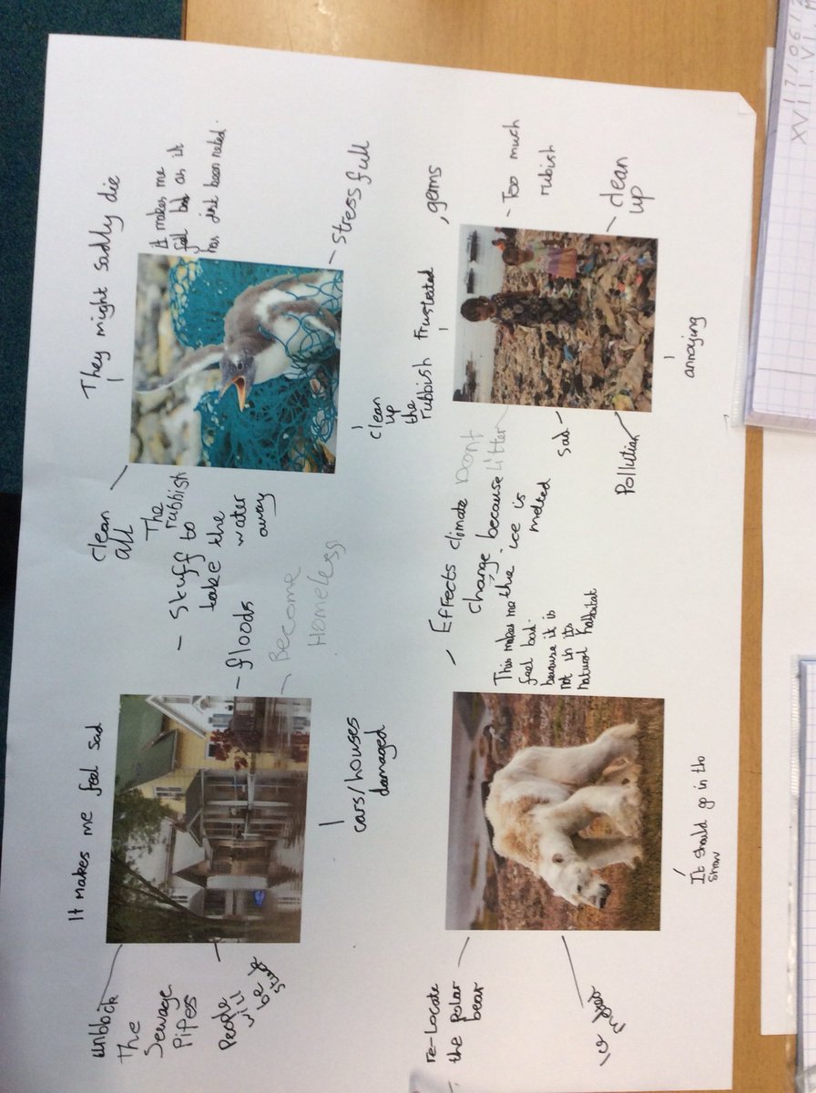 rockinghamrh3's tweet photo. As a morning activity, Year 5 children used their geography knowledge and their environmental science knowledge to reflect on these pictures. They came up with some fantastic ideas to help prevent further damage occurring #rockinghamscience #rockinghamgeography https://t.co/CBvWdPf7E7