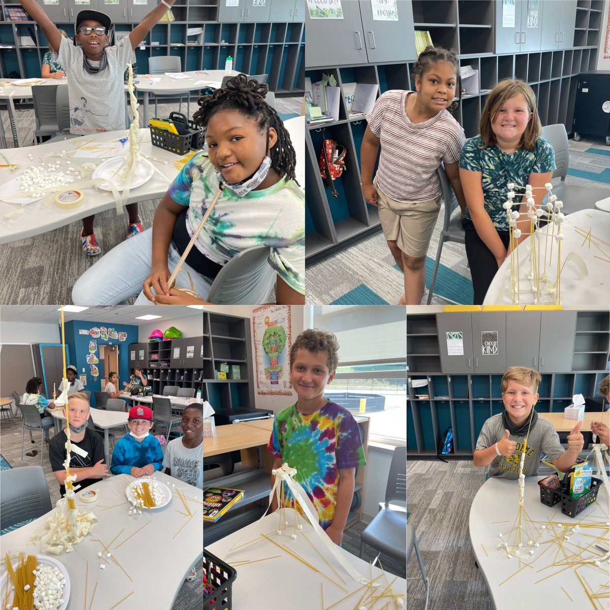 Miss_Hirth's tweet photo. STEM Friday!! Their goal was to build the biggest tower using the materials I gave them. Lots of discussions about was working and what alterations needed to be made. ♥️ https://t.co/pgsWOjaNoH