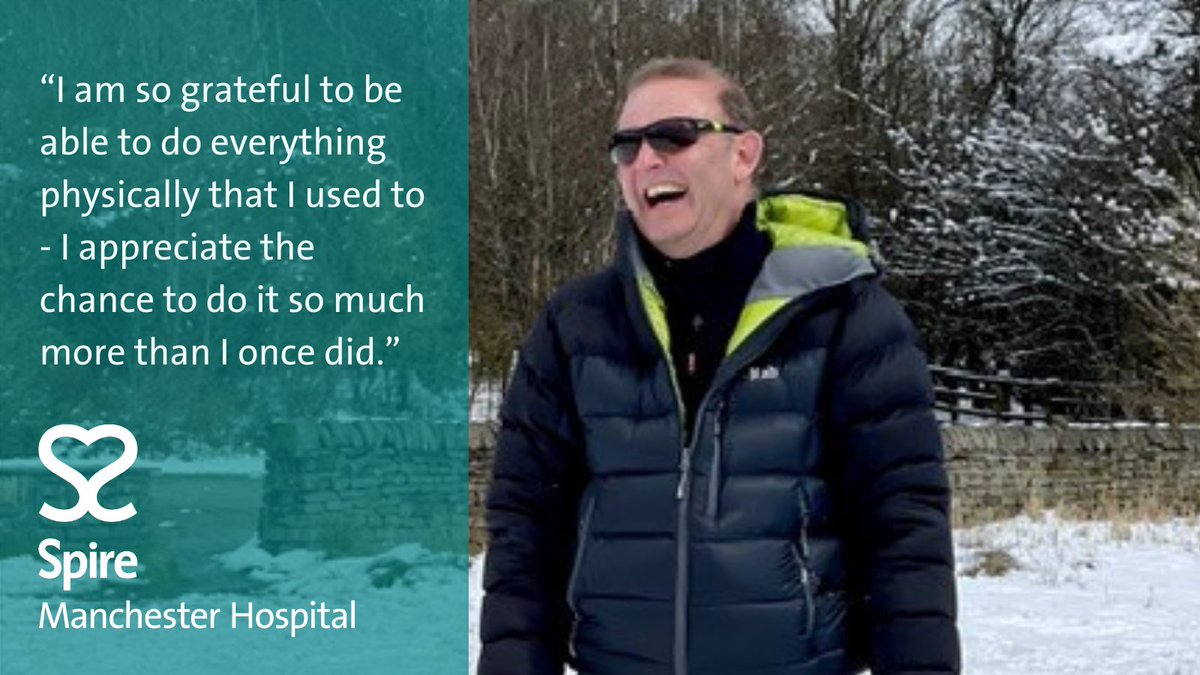 After a shock #BowelCancer diagnosis in 2019, John Stanworth underwent successful surgery at Spire Manchester, performed by Consultant Colorectal Surgeon <a href="/nickstylianides/">Nicholas A. Stylianides</a>. 

Delighted with the outcome, John has a new appreciation for life: spkl.io/601243yBs #FeedbackFriday