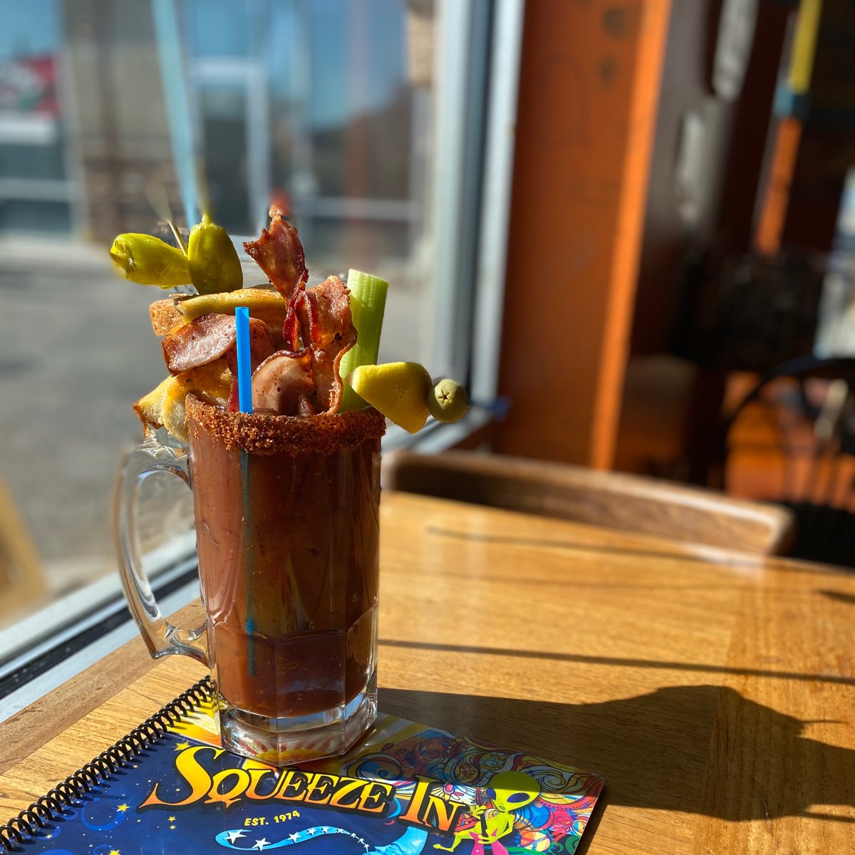 This spicy Hail Mary will get your morning started off right! #bloodymary