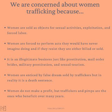 ongmbk's tweet photo. We can’t stress enough how dangerous human trafficking is. We ask you to be vigilant and to watch out  for one another. If you see something say something or contact MBK
#endsextrafficking #endtraffickingnow #womenrights #africanwomen #ngo https://t.co/n6RXqISIOD