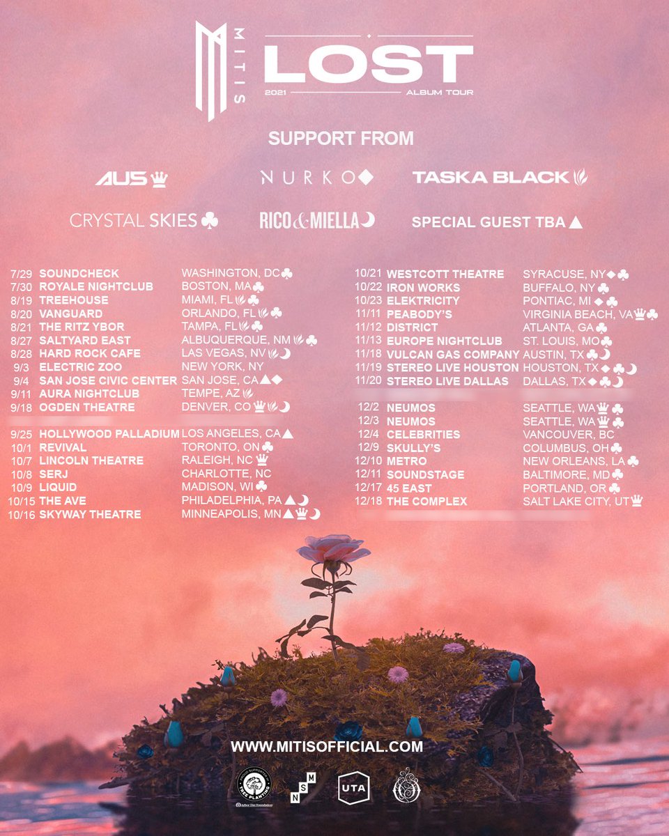 MitisOfficial's tweet image. Stoked to announce all the friends joining me on the LOST Album tour. To celebrate, I’m GIVING AWAY 4 tickets to any stop on the tour! All you have to do is RT this post and tag your friends in the mentions. Winners will be chosen next Friday ❤️🌷

Tix: bit.ly/LostTour