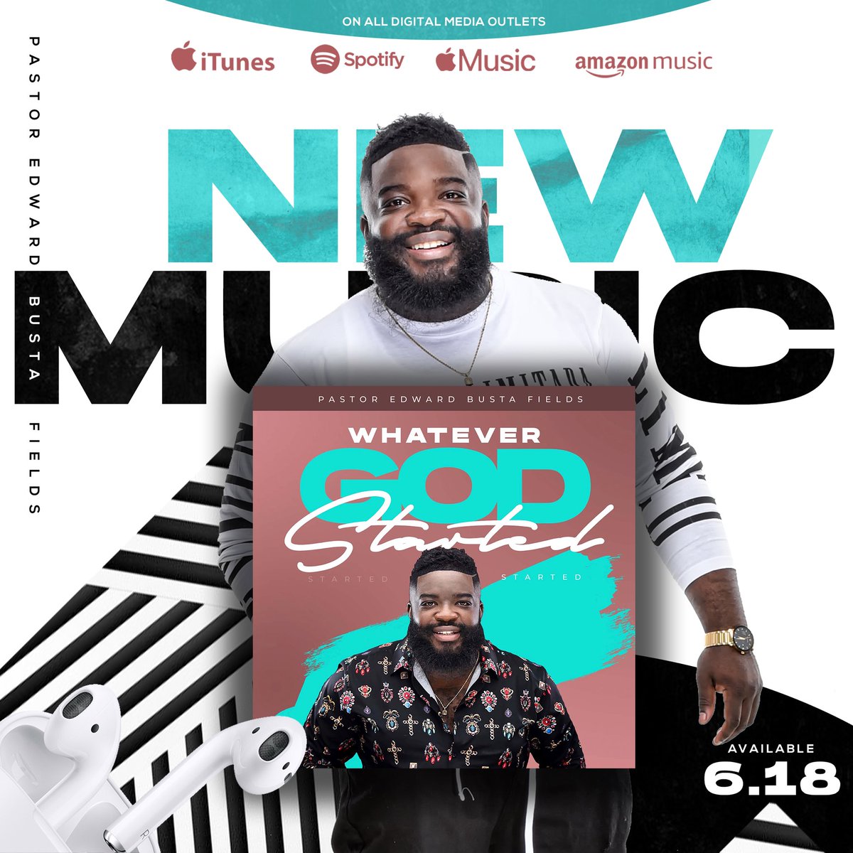 PastorBusta's tweet image. Today’s The Day 🙌🏽🔥, My #NewSingle is available EVERYwhere for your listening pleasures WOW !UNBELIEVABLE moment..
(Click The Link 📲 Below) to be apart of this Amazing moment. #WhateverGodStarted 
-
#PastorBusta #TheLostWinan #BETSundayBest 

linktr.ee/PastorBusta ❗️❗️❗️❗️❗️