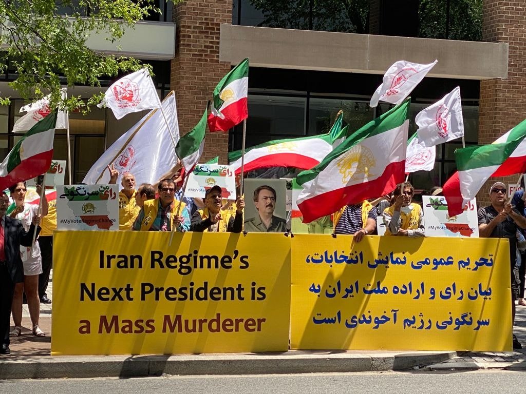 #NOW: DC area Iranian-American supporters of Iran’s largest democratic opposition coalition, the National Council of Resistance of Iran (NCRI), hold a rally to denounce the rigged #IranElection2021 and join the all-out boycott of the electoral farce.
#BoycottIranShamElections