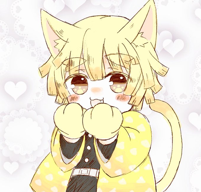 ちょんすけさんがTwitterに投稿した我妻善逸(鬼滅の刃)のイラスト。