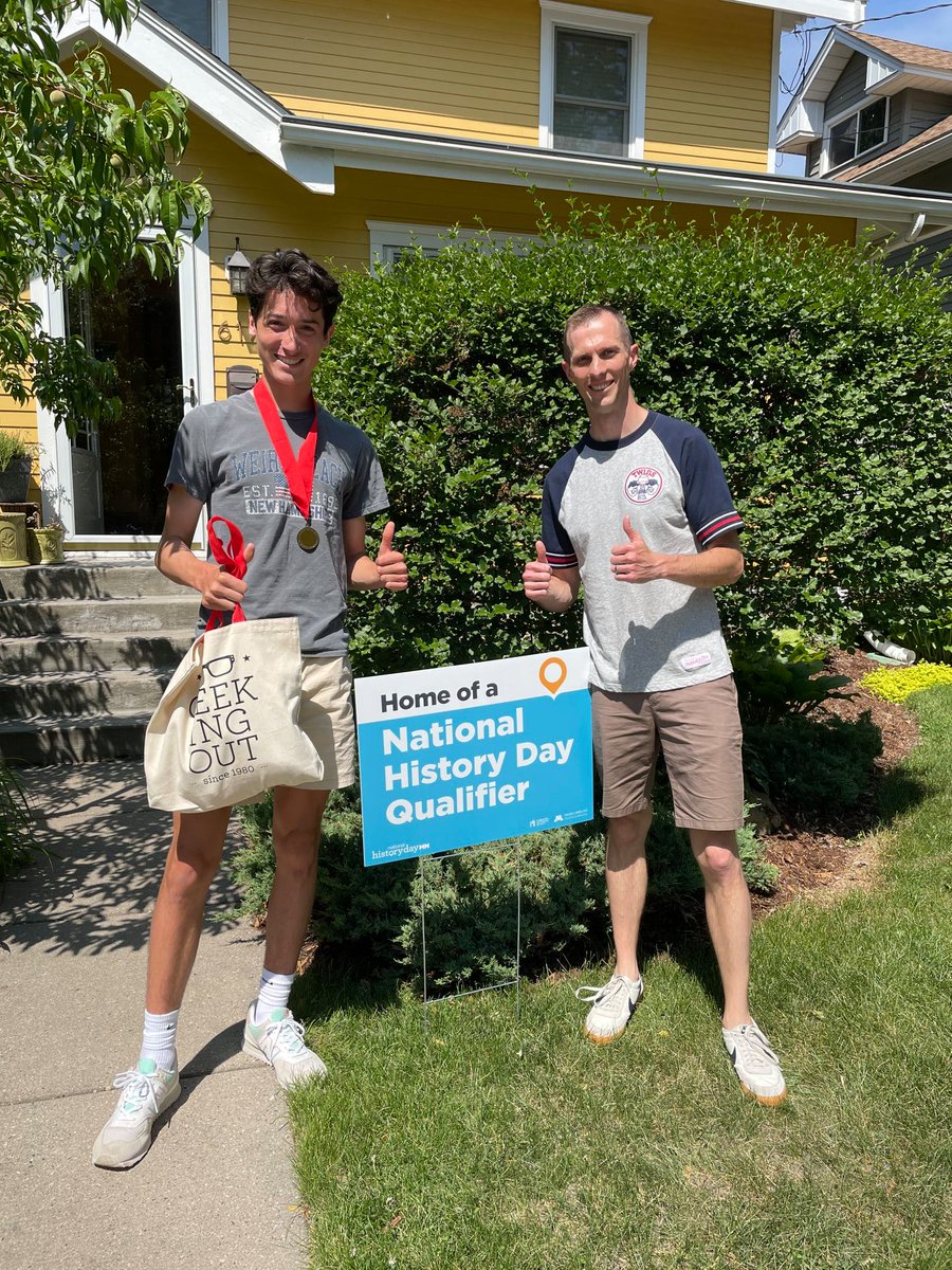 MNSUHistory's tweet photo. Congrats to Ronan Corley, a PSEO student in Dr. Cooley's History of Law &amp; Citizenship class this spring, who qualified for the National History Day competition for his website on founding father John Dickinson (photos by Mankato West History teacher Matt Moore) h/t @MNHistoryDay https://t.co/6hAeh05wYV
