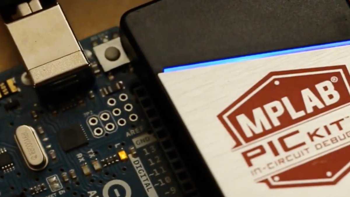 MicrochipMakes's tweet photo. In a new video, @jasmith_yorku shows how to program an @Arduino Uno in C using @MicrochipTech's PICkit 4 and MPLAB® X IDE: https://t.co/IYdXtHy0Kq https://t.co/9uKNcQYkPw