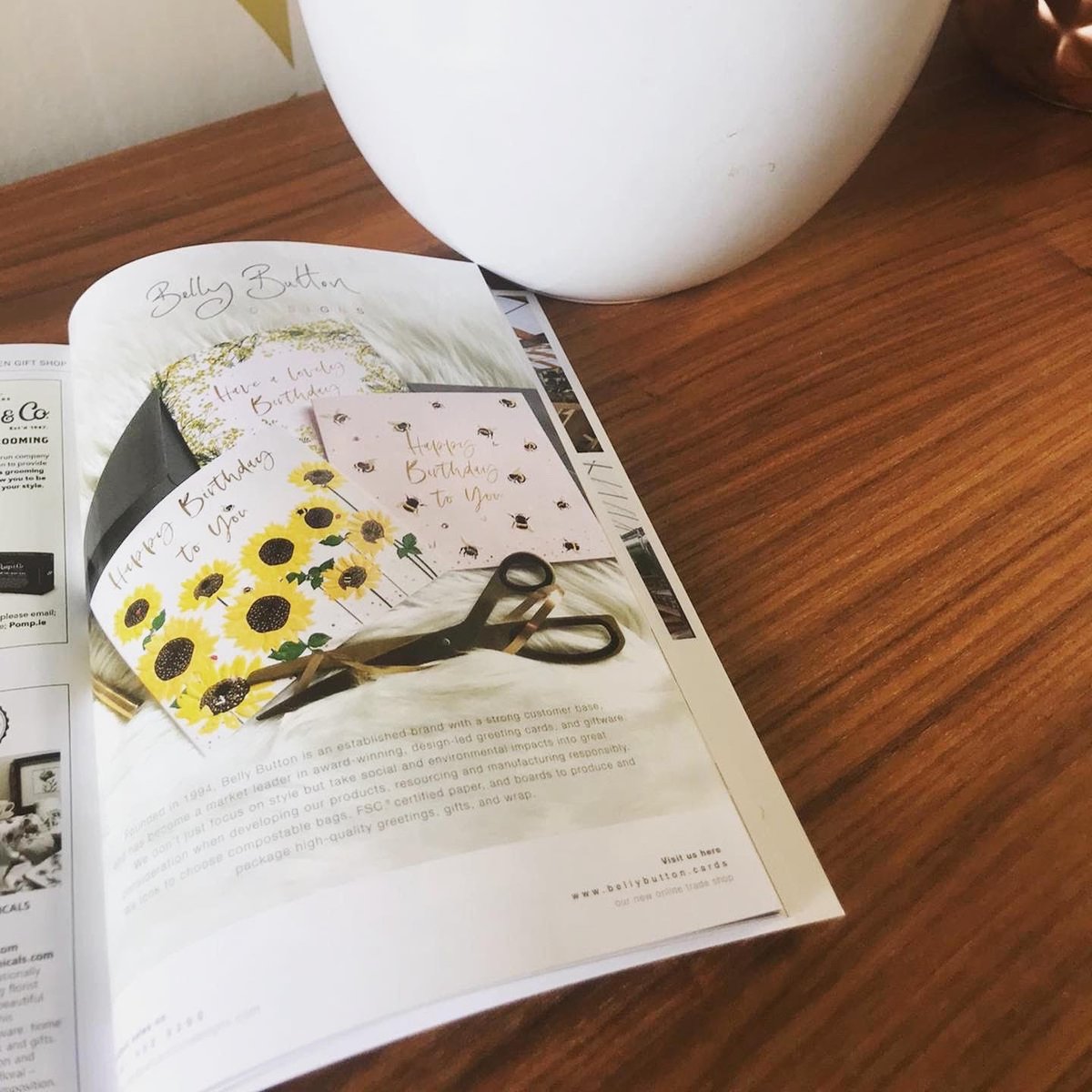 We are delighted to be featured in the Garden and Hardware Yearbook 2021. Lovely to see our bee and sunflower Elle designs in the UK's leading journal for garden centres and DIY stores.

#gardencentre #greetingcards #design