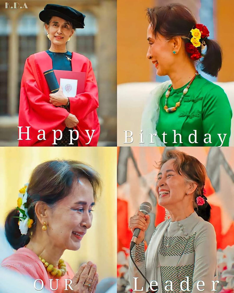 MannyMontana29's tweet photo. 🎉Happy 76th Birthday🎉
Grandma Daw Aung San Su Kyi
#ReleaseOurStateLeaders https://t.co/NKp4OWAGVN