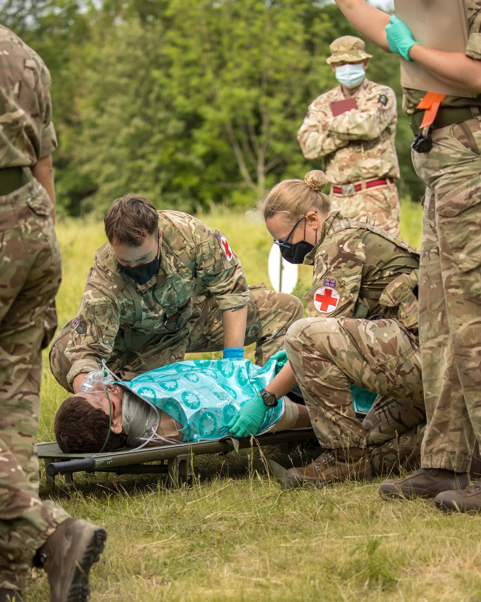 BritishArmy's tweet photo. Our high readiness field hospital, @22FieldHospital have been put through their paces on Ex Chiron Certify. The exercise tested their ability to set up a fully working hospital anywhere across the world within five days.
Read more: https://t.co/mZSRVxjwIV
@ArmyMedService #RAMC https://t.co/Qe6ZjX1F8b