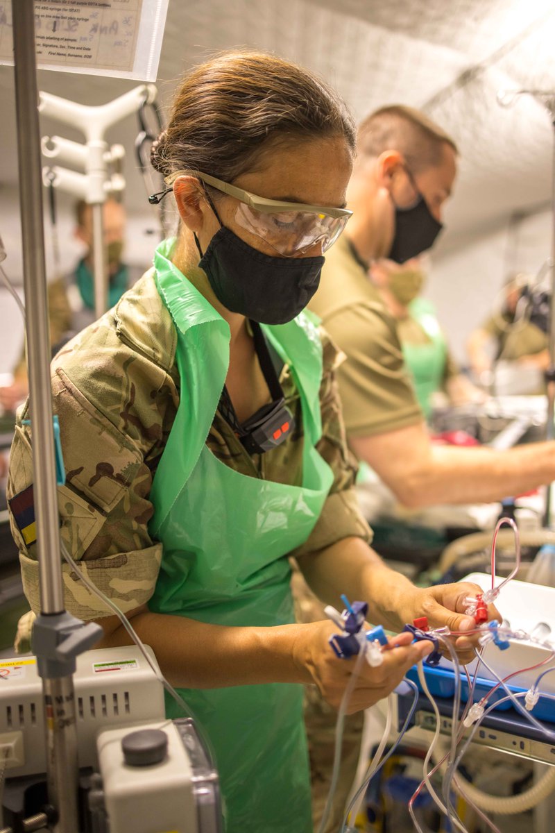 BritishArmy's tweet photo. Our high readiness field hospital, @22FieldHospital have been put through their paces on Ex Chiron Certify. The exercise tested their ability to set up a fully working hospital anywhere across the world within five days.
Read more: https://t.co/mZSRVxjwIV
@ArmyMedService #RAMC https://t.co/Qe6ZjX1F8b
