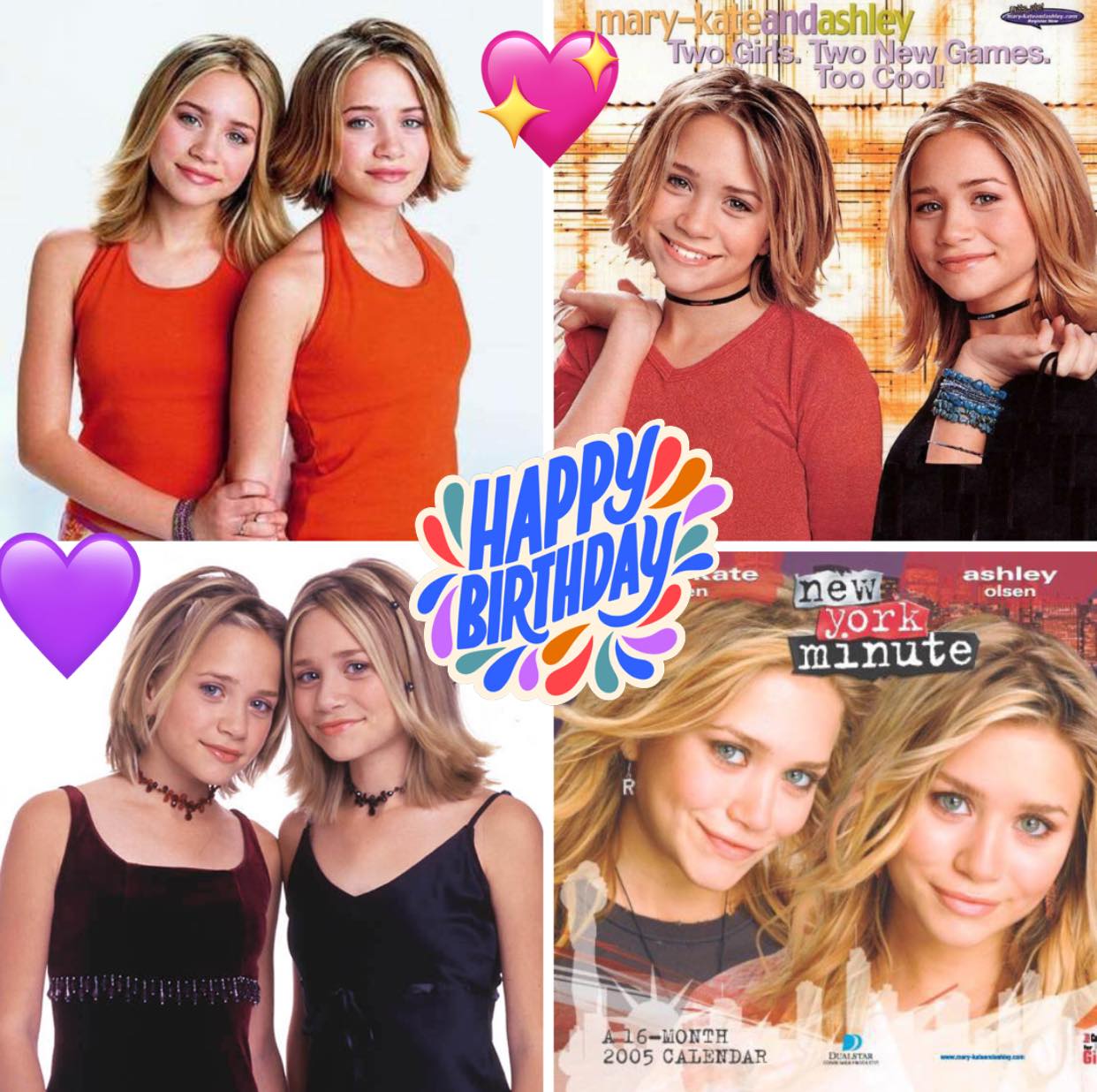 Happy belated 35th birthday Mary-Kate & Ashley Olsen, much love from a long time fan!                 