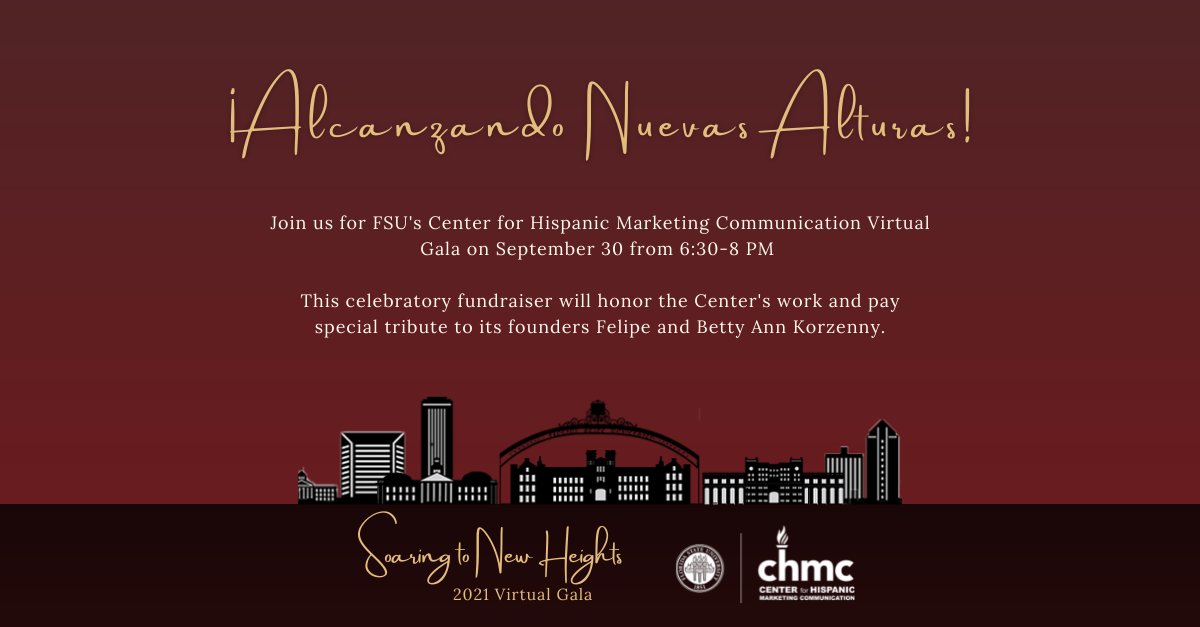You’re cordially invited to the #CHMC’s Virtual Gala on September 30th. We will celebrate the Center’s accomplishments &amp; work to guide students on their academic &amp; professional endeavors. Registration will open soon, follow for updates! 
#SoarWithCHMC #VirtualGala2021