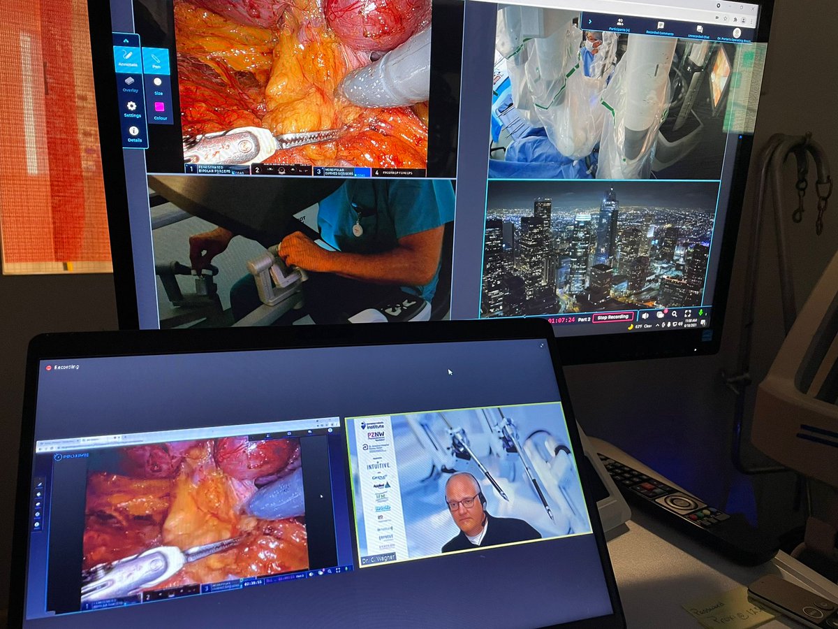 Proximie's tweet photo. A few photos from today's Virtual Live Robotic Masterclass, brought to you by the European Robotic Institute and German Society of Urology (DGU).

Great to see such an incredible collective of robotic surgeons sharing their skills with the world.

#roboticsurgery https://t.co/7rAxBIQZJC