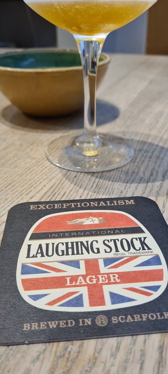 Anyone for a pint of Laughing Stock? Love my <a href="/Scarfolk/">Scarfolk Council</a> beer mats! #beer