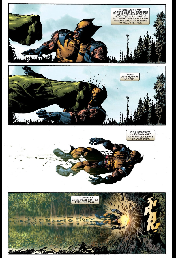 allthingshulk's tweet photo. These two pages from Wolverine Origins 28,
The way Logan ( written by Daniel Way ) describes being hit by the Hulk.. GEEZE .. it hurt to read it .
Art by the unstoppable
@mikedeodato
Yeah I post pages from this book a lot. deal with it lol. The art is ....... INCREDIBLE ! https://t.co/sDRiFn5MTB