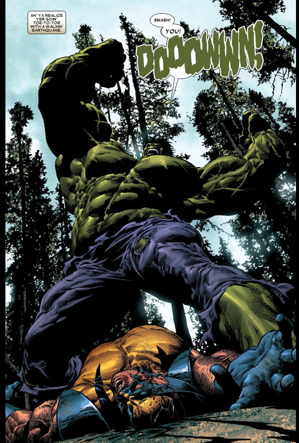 allthingshulk's tweet photo. These two pages from Wolverine Origins 28,
The way Logan ( written by Daniel Way ) describes being hit by the Hulk.. GEEZE .. it hurt to read it .
Art by the unstoppable
@mikedeodato
Yeah I post pages from this book a lot. deal with it lol. The art is ....... INCREDIBLE ! https://t.co/sDRiFn5MTB