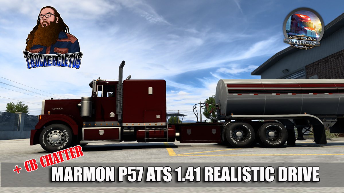 cletus_to's tweet photo. It's Friday, new video!
Today we take the Marmon P57 on the road. 
It's the Rolls Royce under trucks, not because it's super quality, but because it is handmade in limited numbers (100 per year) 
CB Chatter is ON.
👇👇👇👇
https://t.co/AYzcjjXX7o
#ATS #SimTrucker https://t.co/JVQro0Mtb1
