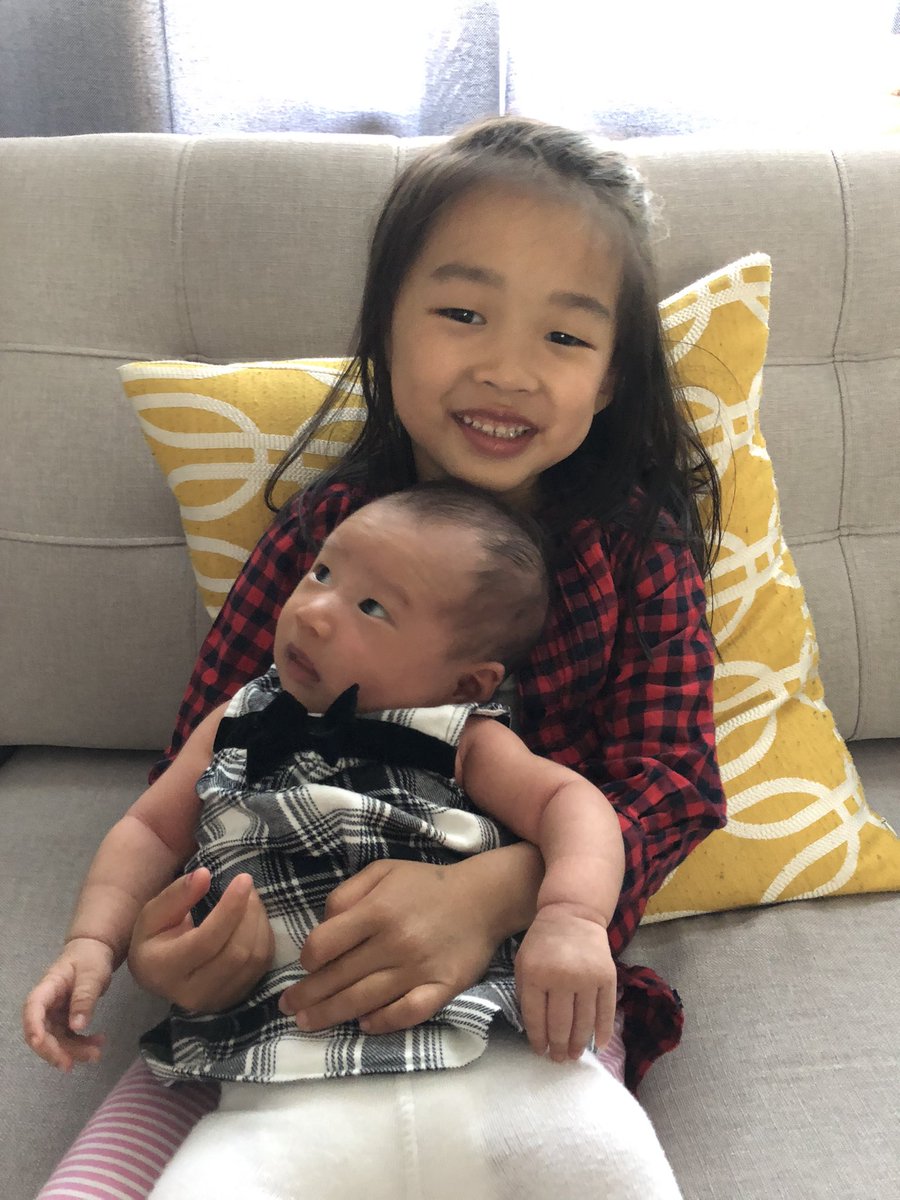 BisousZou's tweet photo. Big sis always wanted to get in on the #PlaidForDad action and show her support for prostrate cancer research at @cancersociety. https://t.co/D9R4FIPpfj