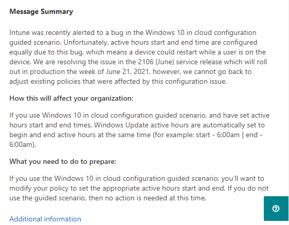 LURIE_MSFT's tweet image. 📢Heads up to a bug in #Windows10 #CloudConfig
Cc: @IntuneSuppTeam

Credit to: AkosBakos in #WindowsOfficeHours for alerting us to the bug