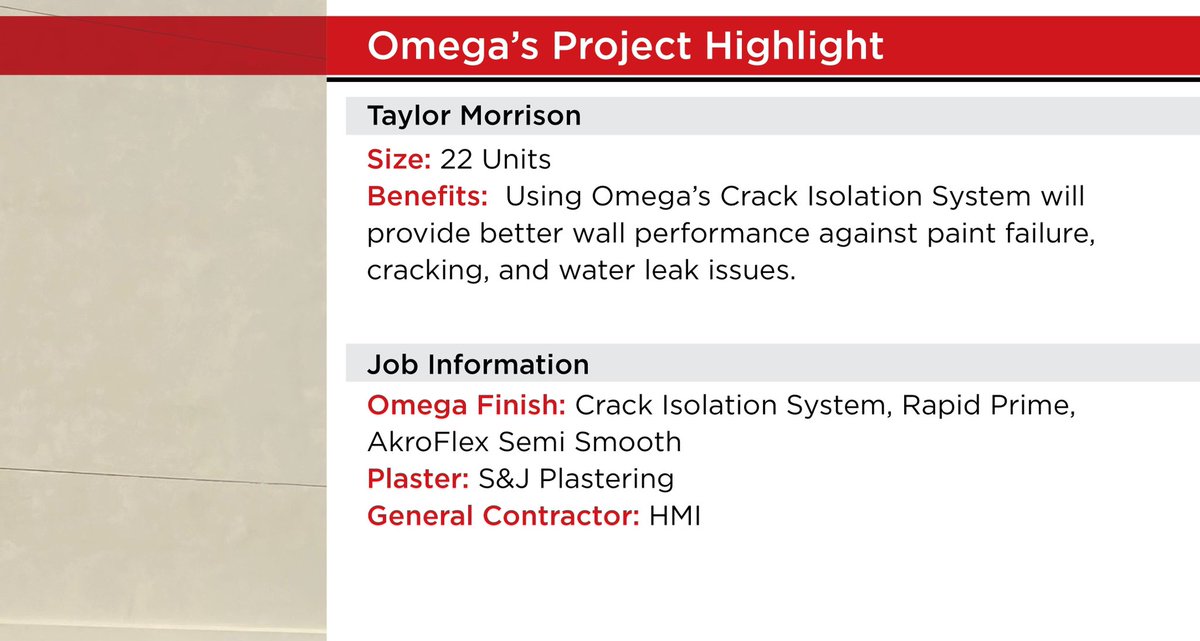 Omegaproducts's tweet image. Get better wall performance against stucco cracking with Omega’s Crack Isolation System!
#omegaproducts #crackisolation #stucco #surfacecracking #stuccocracking #americanmade