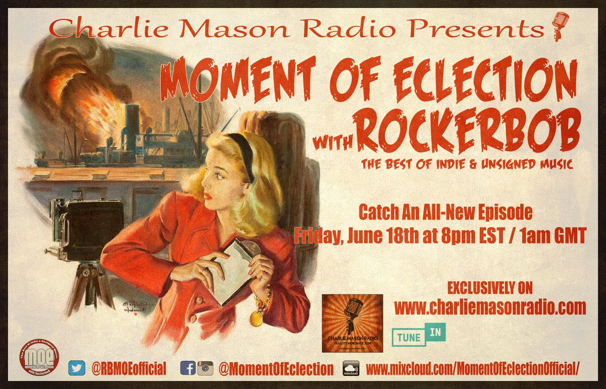RockerboB (@rbmoeofficial) on Twitter photo There is a new show happening in 20 minutes on charliemasonradio.com
Tunes tonight by @iamarocketship1 <a href="/xrayloveband/">X-Ray Love</a> @kmaccident <a href="/alex_oaiza/">Alex Oβaiza</a> <a href="/lesmanteez/">les manteez</a> @OnlyChi1d <a href="/cassidyparisj/">cassidyparisofficial</a> <a href="/forgetting_the/">Forgetting The Future</a> <a href="/feverjaw/">Feverjaw</a> <a href="/weareDRES_/">DRES_</a> <a href="/TragicCompany/">The Tragic Company</a> & more! There is a new show happening in 20 minutes on charliemasonradio.com
Tunes tonight by @iamarocketship1 <a href="/xrayloveband/">X-Ray Love</a> @kmaccident <a href="/alex_oaiza/">Alex Oβaiza</a> <a href="/lesmanteez/">les manteez</a> @OnlyChi1d <a href="/cassidyparisj/">cassidyparisofficial</a> <a href="/forgetting_the/">Forgetting The Future</a> <a href="/feverjaw/">Feverjaw</a> <a href="/weareDRES_/">DRES_</a> <a href="/TragicCompany/">The Tragic Company</a> & more!
