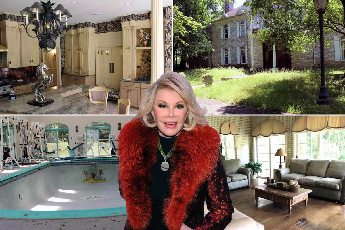 Joan Rivers' abandoned Hollywood style PA mansion lists for $2.3M