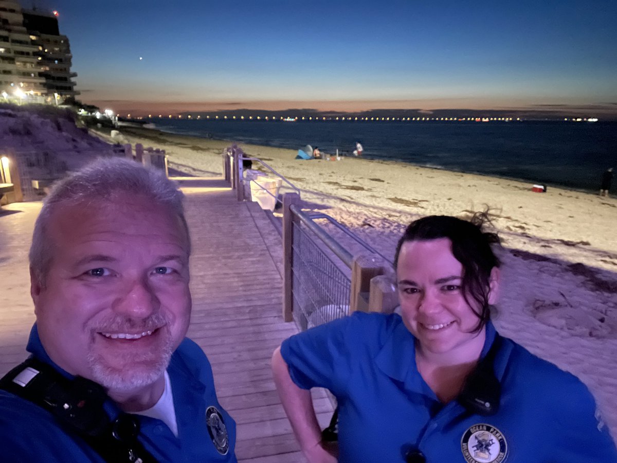 opvrs's tweet photo. Volunteer EMTs Greg and Jessica stopped by the beach access at the #LesnerBridge. Nothing beats a Chesapeake Bay sunset. OPVRS is on duty 24/7 to answer your call for help.
#NonProfit #OceanPark #Volunteer #RescueSquad #Ambulance #VirginiaBeach #ChesapeakeBay #LynnhavenInlet https://t.co/Rf0ePJJKqm