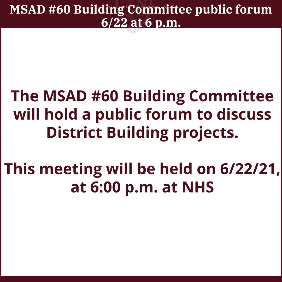 MSAD #60 Community tweet media