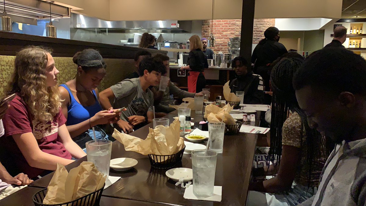 Fueling up for the big day tomorrow. Good luck at state SCTF!