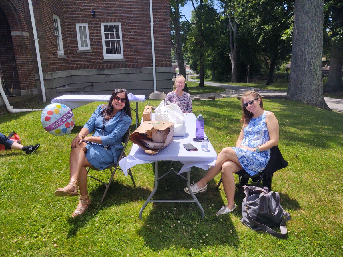 Ellen_Gerace's tweet photo. It was great to hold an outdoor socially distant in person year end related services department meeting and retirement celebration this week   @PCSDSpecialSrvs. Thank you to our providers for all that you do! #Peekskillpride https://t.co/OPqmcIiJhq