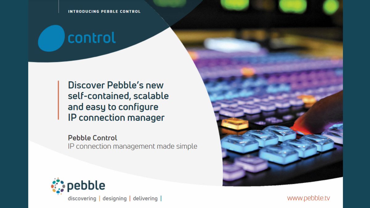 pebbleupdates's tweet image. We're in another @inbroadcast #pressarticle this month! Find out why we're getting involved the IP connection management space👇

Hint: Because of Pebble Control; which helps #broadcasters establish uncompressed IP networks with confidence 💪👍😊

europe.nxtbook.com/nxteu/lesommet…