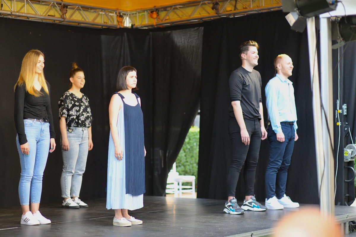 MattFieldUK's tweet photo. Our pleasure to host Alice Nderitu, UN Special Adviser on Prevention of Genocide. She watched young BiH people perform Yellow Boots, a play tackling stigmatisation of survivors of sexual violence in conflict. Her leadership and voice are invaluable. 
#EndCRSV #PSVI https://t.co/iezklZ2Q6J