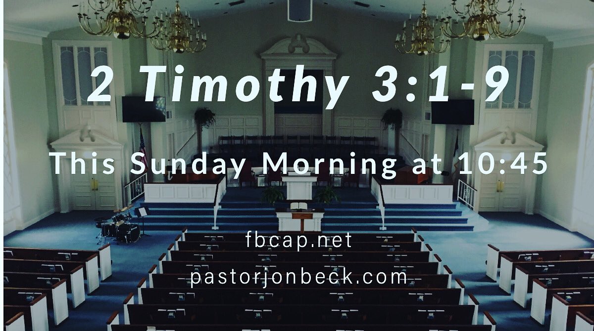 fbcavonpark's tweet photo. “But understand this, that in the last days there will come times of difficulty.”
2 Timothy 3:1 ESV https://t.co/fIg58stD3g
