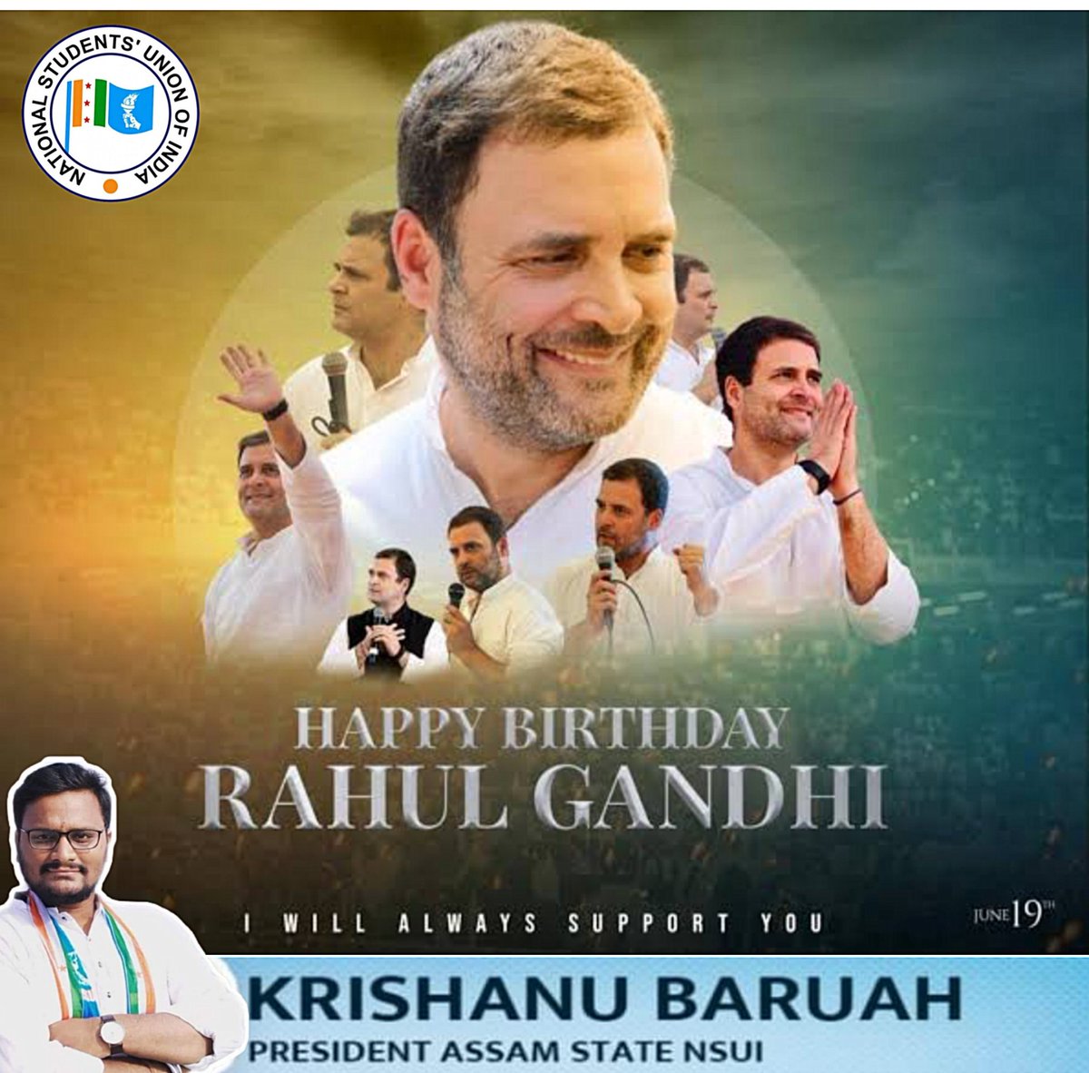 Krishanu Baruah Happy Birthday To The Only Hope Of India Rahulgandhi Ji Wish You Peace Happiness And Good Health Thank You For The Continuous Inspiration Your Courageous And Visionary Krishanu Baruah Happy Birthday To The Only Hope Of India Rahulgandhi Ji Wish You Peace Happiness And Good Health Thank You For The Continuous Inspiration Your Courageous And Visionary