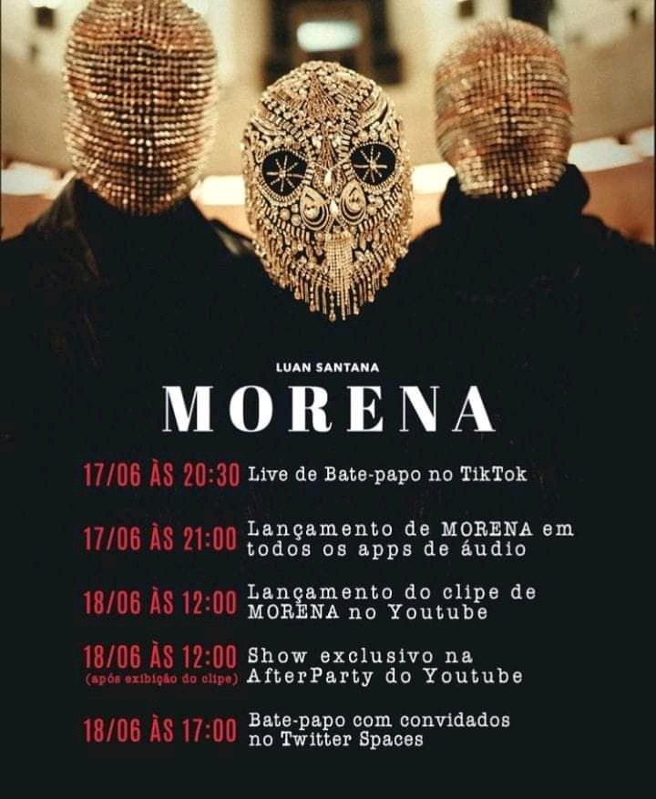 luan_viva's tweet photo. Data e horários dos eventos do lançamento de morena🎶

Camily https://t.co/XSznQ8QULi