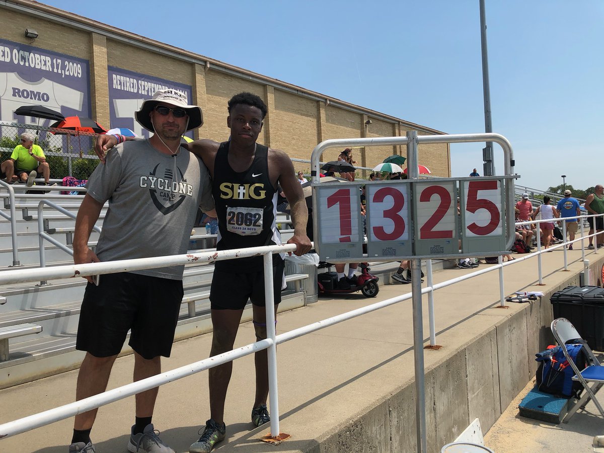 Doug Martin (@martidou14092) on Twitter photo What a day for <a href="/S_dessalines/">Salomon Dessalines</a> !!! On his last jump of state he goes for a PR and School Record 13.25 m in the triple jump. Good enough for 5th at state. Congrats to an outstanding young student athlete!!! What a day for <a href="/S_dessalines/">Salomon Dessalines</a> !!! On his last jump of state he goes for a PR and School Record 13.25 m in the triple jump. Good enough for 5th at state. Congrats to an outstanding young student athlete!!!