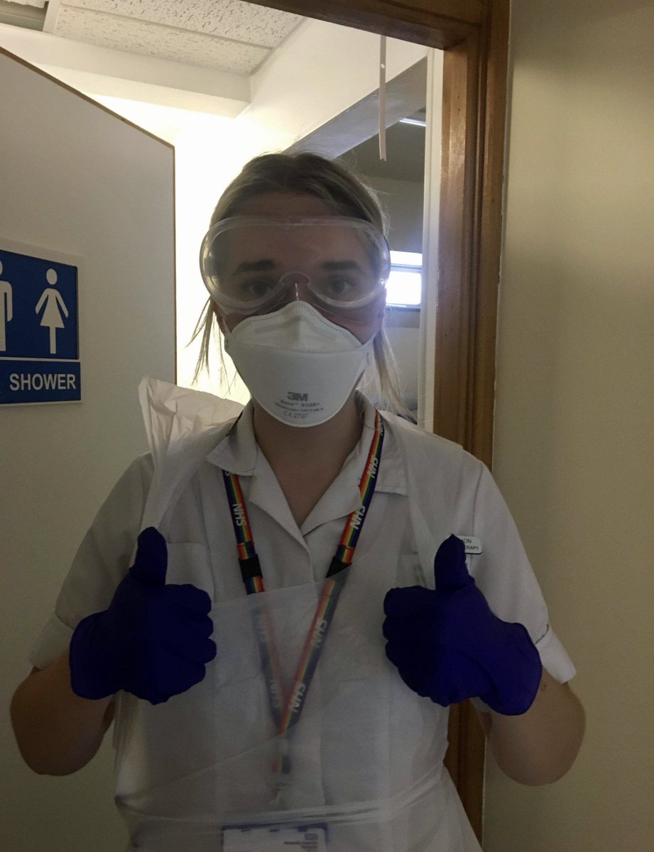 PhysioLlion's tweet photo. I think I make PPE look good #RespWard https://t.co/r25girTAzo