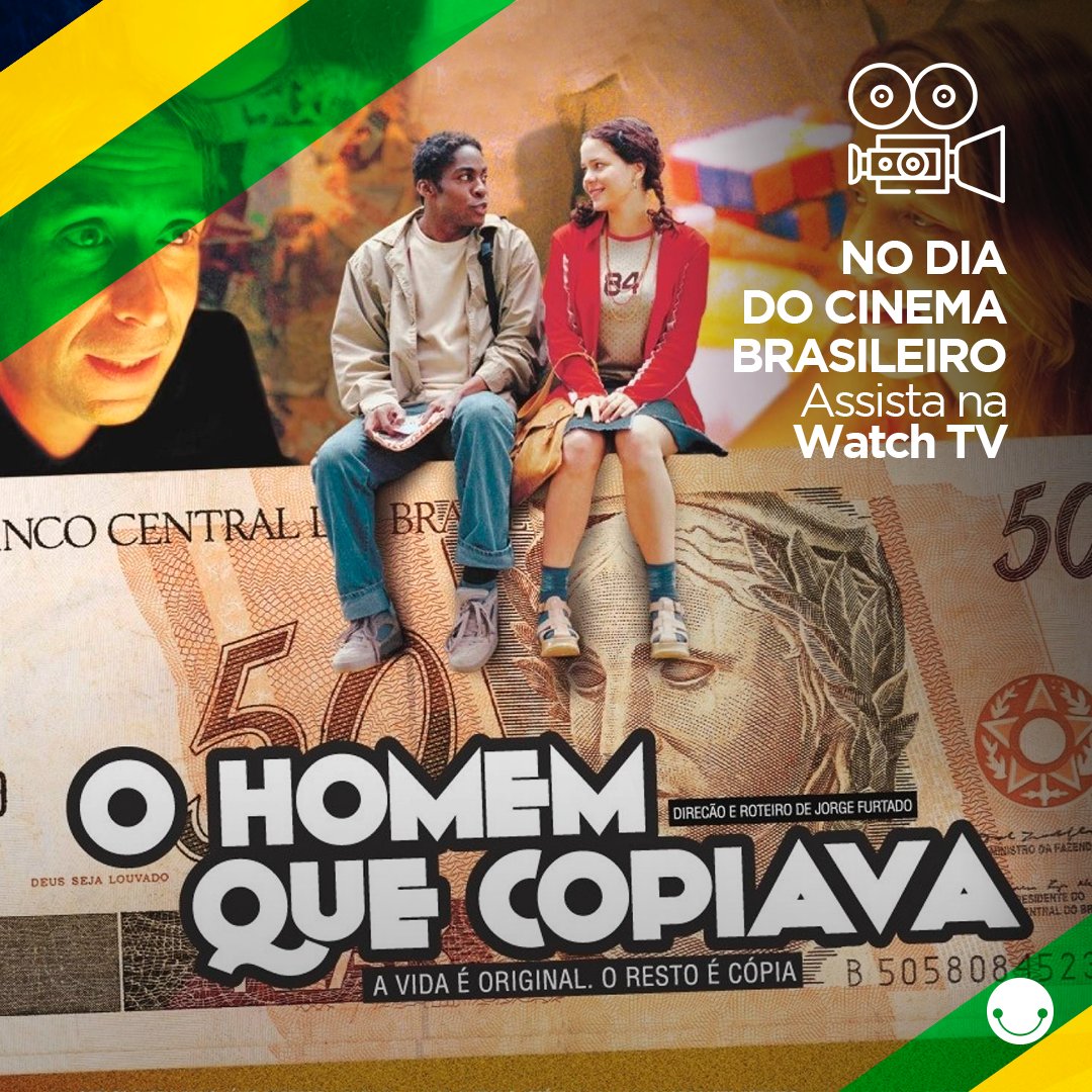 MottanetTelecom's tweet photo. No dia do cinema brasileiro nada melhor que uma excelente indicação para assistir na Watch TV Brasil , aproveite O Homem que Copiava, um sucesso do cinema nacional!.
.
.

 disponibilidade da Watch TV Brasil pode variar de acordo com seu plano. https://t.co/8oLzULiNHw