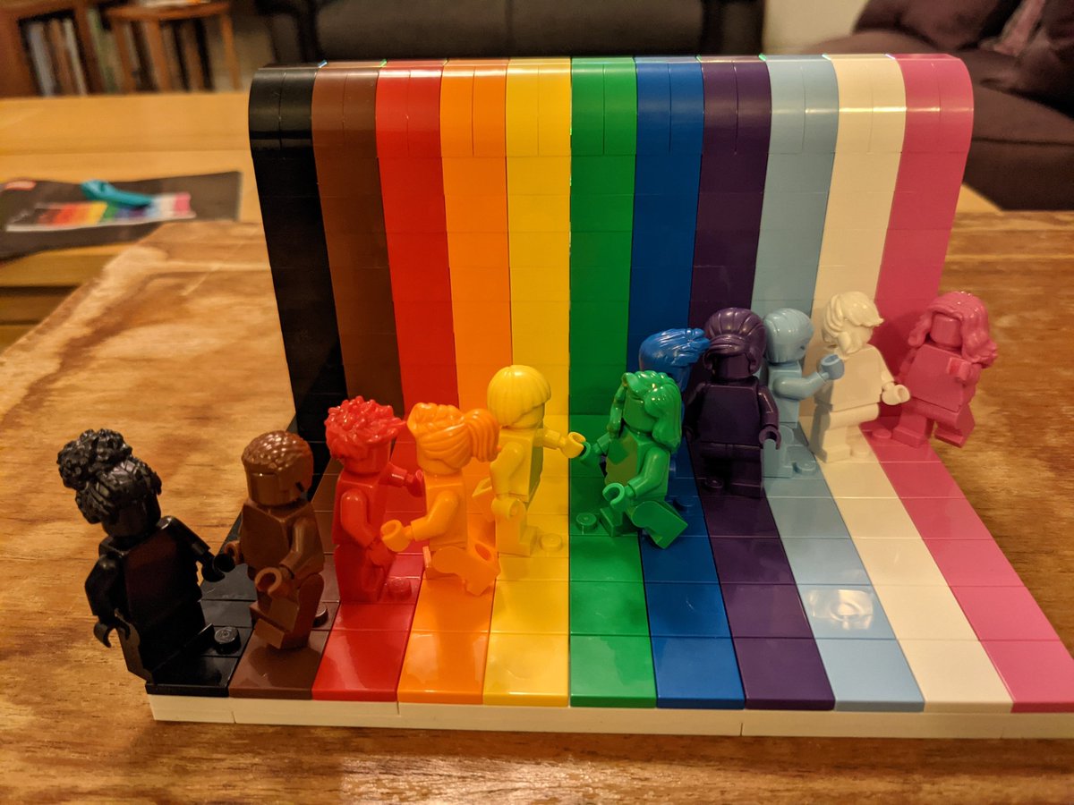 zeetha's tweet photo. Being gay myself I love that @LEGO_Group made the #EveryoneIsAwesome set and waited impatiently for it to arrive! Having made it, I then decided to have a bit of fun changing the character positions 😂😂 Thanks @matthew__Ashton!! #FunWithBricks https://t.co/Uf2bwVqqHk