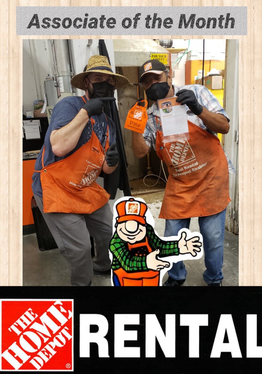 A little late post. But please help me congratulate our associate of the month for tool rental Mr. Carlos. Thank you sir for always taking the time to correctly train our associates and help in anyway needed.