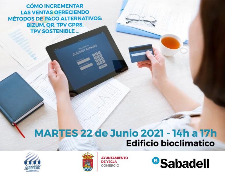 CarlosSamBS's tweet photo. El martes 22 realizaremos, en colaboración con @asocomy y el ⁦@AytoYecla⁩, una sesión de formación en la que daremos las claves para que los #negocios y #autónomos de #Yecla aprovechen todas las oportunidades de venta. @BancoSabadell #EstarDondeEstés https://t.co/KuhSFe8DkR