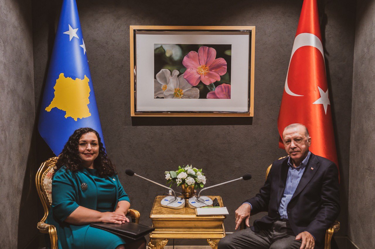 Vjosa Osmani on Twitter: &amp;quot;Teşekkür ederim, President Erdogan! A substantial discussion today on future cooperation with 🇹🇷 in diplomacy, trade, defense, culture and other common areas of interest. I thanked Pres. Erdogan