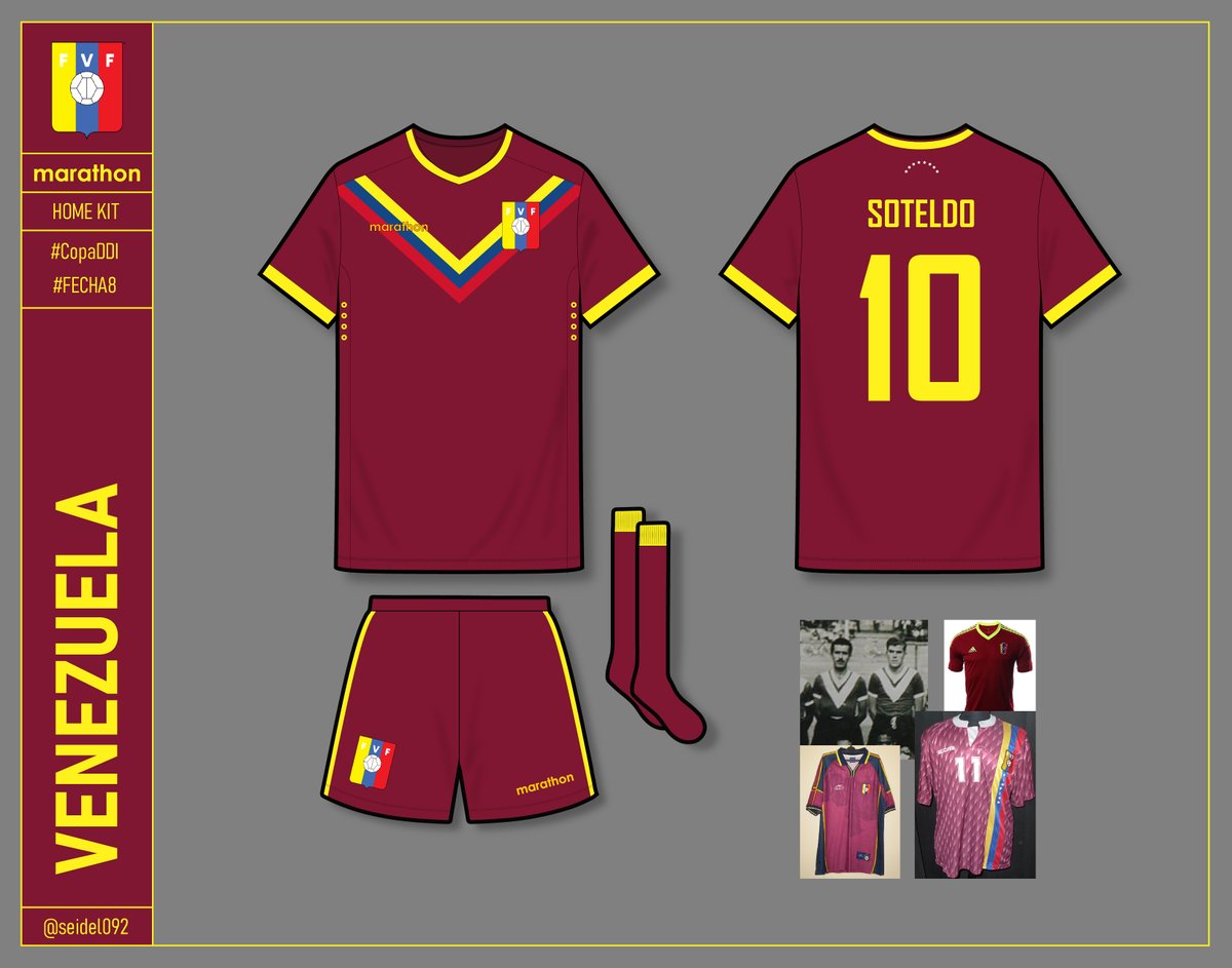 seidel092's tweet photo. Venezuela x Marathon | Home Kit
#CopaDDI #Fecha8 @DDI_oficial https://t.co/2hQrOSON8y